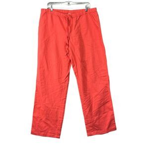 Liz Claiborne linen blend coral pants L